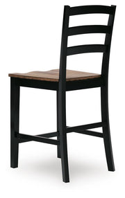 Wildenauer Counter Height Extension Dining Table and 4 Barstools - D634D9