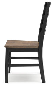 Wildenauer Dining Table and 4 Chairs in Brown/Black from Ashley - Luna Furniture