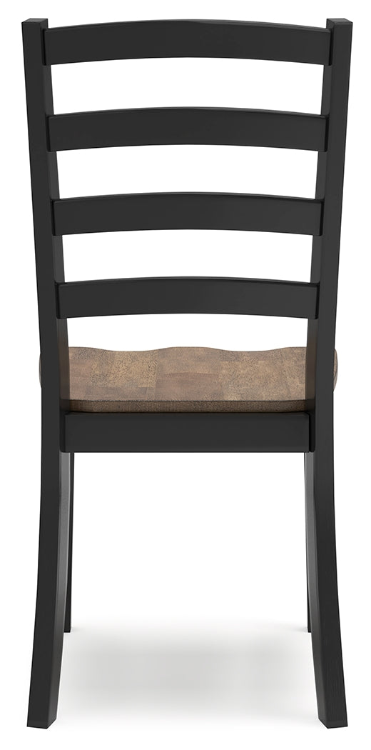 Wildenauer Dining Table and 6 Chairs and Bench in Brown/Black from Ashley - Luna Furniture