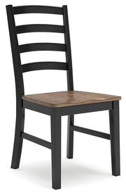 Wildenauer Dining Table and 6 Chairs in Brown/Black from Ashley - Luna Furniture