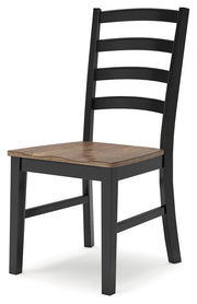 Wildenauer Dining Table and 6 Chairs in Brown/Black from Ashley - Luna Furniture