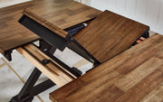 Wildenauer Dining Table and 6 Chairs in Brown/Black from Ashley - Luna Furniture