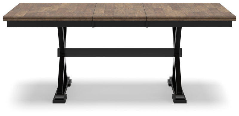 Wildenauer Dining Table and 6 Chairs in Brown/Black from Ashley - Luna Furniture