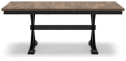 Wildenauer Dining Table and 6 Chairs in Brown/Black from Ashley - Luna Furniture