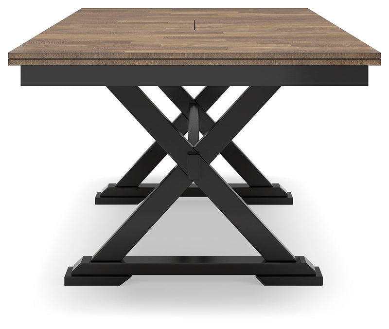 Wildenauer Dining Table and 6 Chairs in Brown/Black from Ashley - Luna Furniture