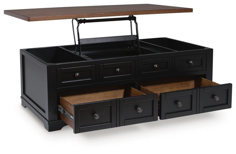 Wildenauer Lift-top Coffee Table and 2 Chairside End Tables - T664T1