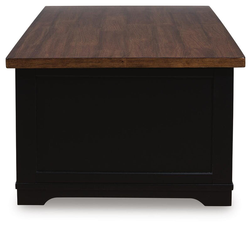 Wildenauer Lift-top Coffee Table and 2 Chairside End Tables - T664T1