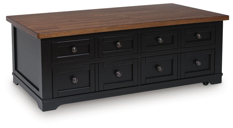 Wildenauer Lift-top Coffee Table and 2 Chairside End Tables - T664T1