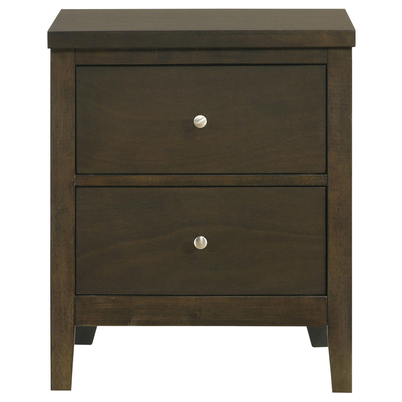 Wilkes 2-drawer Nightstand Bedside Table Dark Cocoa - 224422