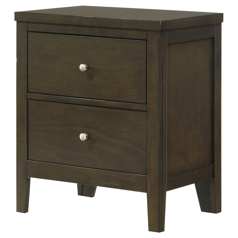 Wilkes 2-drawer Nightstand Bedside Table Dark Cocoa - 224422