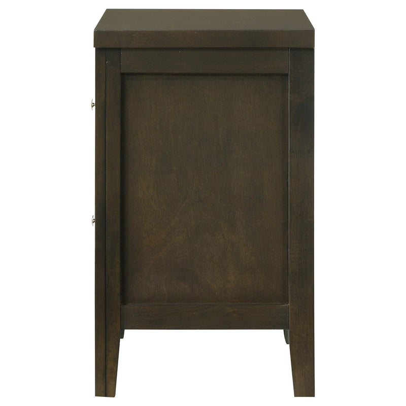 Wilkes 2-drawer Nightstand Bedside Table Dark Cocoa - 224422
