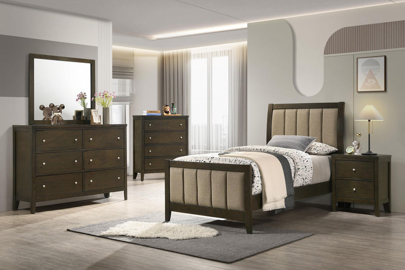 Wilkes 5-piece Twin Bedroom Set Dark Cocoa - 224421T-S5