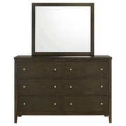 Wilkes 6-drawer Dresser and Mirror Dark Cocoa - 224423M