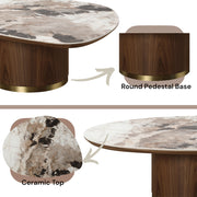 Willene Coffee Table W/Ceramic Top - LV03155