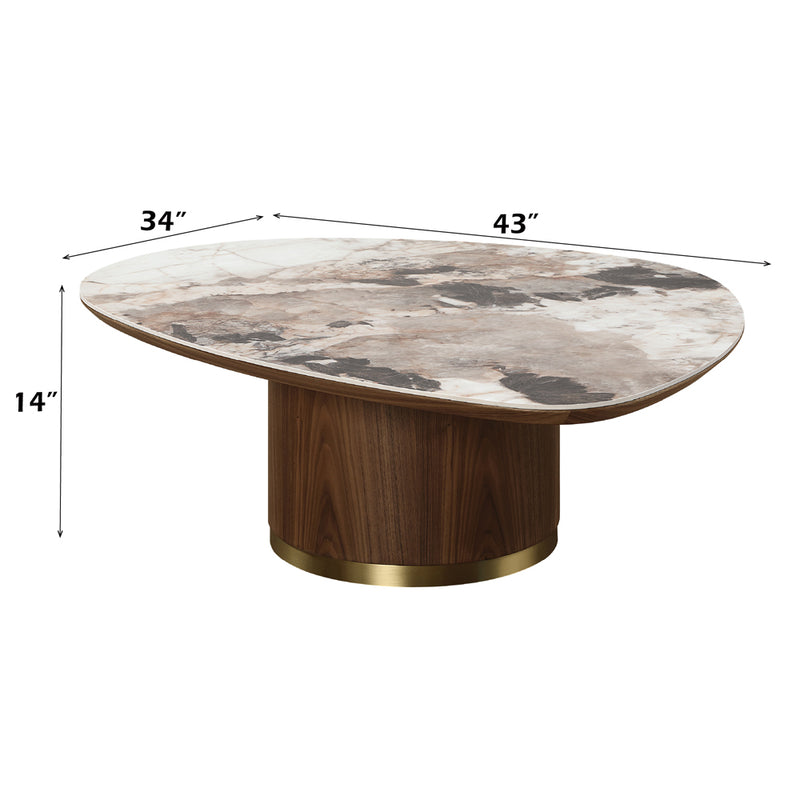 Willene Coffee Table W/Ceramic Top - LV03155