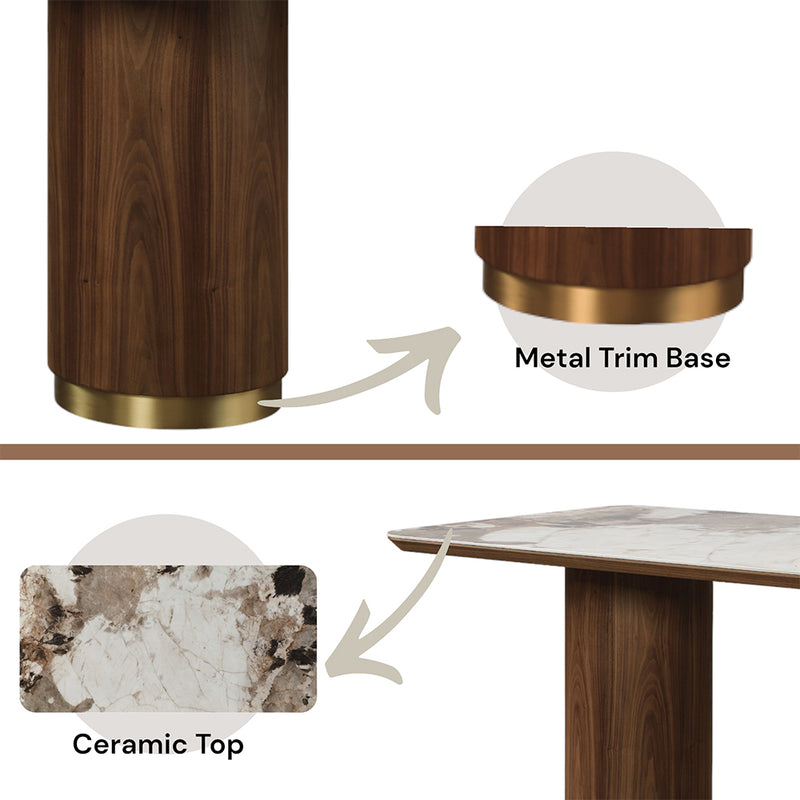 Willene Dining Table W/Ceramic Top - DN03145