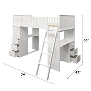 Willoughby Twin Loft Bed - 10970W