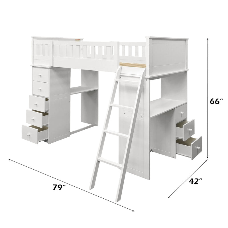Willoughby Twin Loft Bed - 10970W