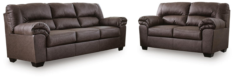 WillowBend Sofa and Loveseat in Umber - PKG024690