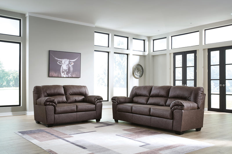 WillowBend Sofa and Loveseat in Umber - PKG024690