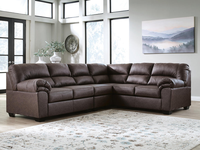 WillowBend Umber 3-Piece Sectional - PC27705S3