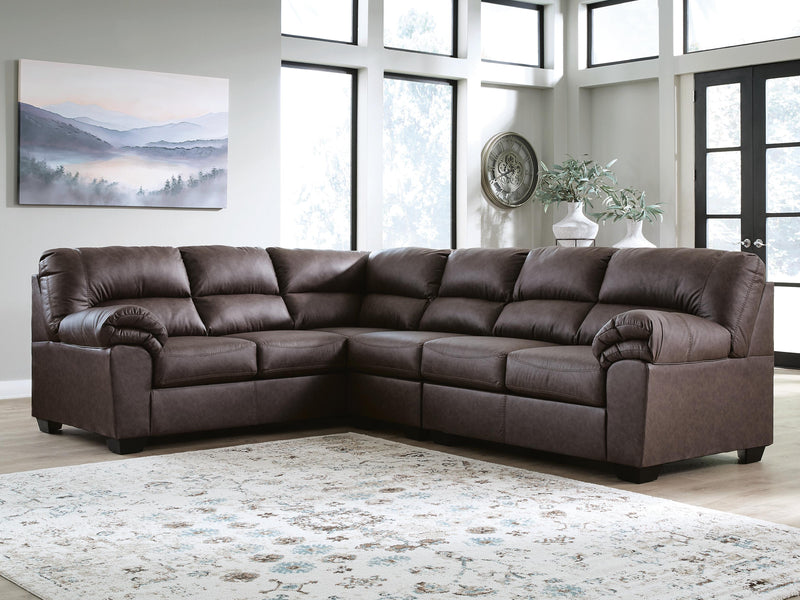 WillowBend Umber 3-Piece Sectional - PC27705S4
