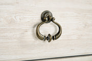 Willowton King Panel Bed with Mirrored Dresser, Chest and 2 Nightstands in Whitewash - PKG004462