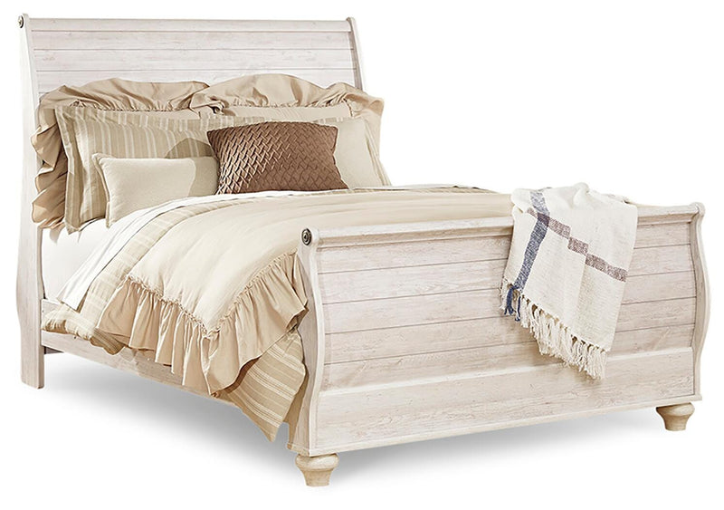 Willowton Queen Sleigh Bed, Chest and Nightstand - B267B77