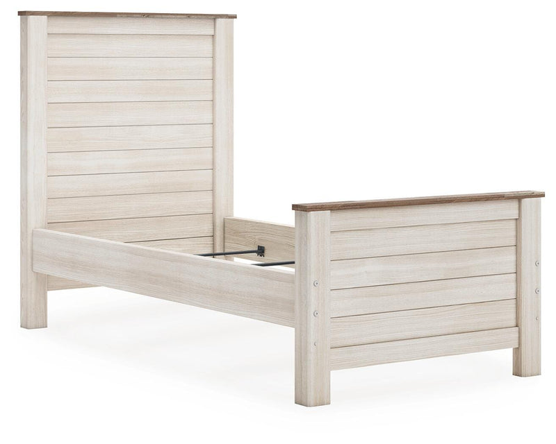 Willowton Twin Panel Bed, Dresser and Mirror - B267B51