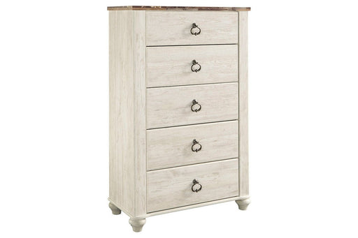 Willowton Two - tone Chest of Drawers - Gate FurnitureChest