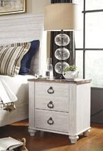 Willowton Two - tone Nightstand - Gate FurnitureNightstand