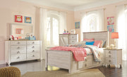 Willowton Whitewash Full Under Bed Storage Platform Bed - Gate FurnitureFull Bed