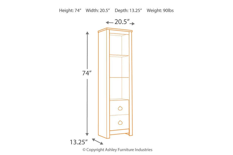 Willowton Whitewash Pier - Gate FurnitureEntertainment Center