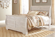 Willowton Whitewash Queen Sleigh Bed - B267B29
