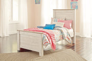 Willowton Whitewash Twin Panel Bed and Dresser - B267B53