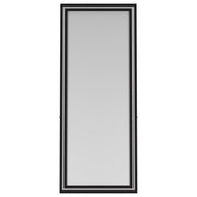 Windrose 28 x 67 Inch Tempered LED Standing Mirror Black - 960962