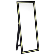 Windrose 28 x 67 Inch Tempered LED Standing Mirror Black - 960962