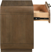 Windsor 28.5" Natural Cane And Solid Wood Nightstand in Brown - 66072Brown-NS