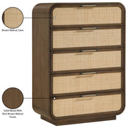 Windsor Natural Cane And Solid Wood Chest in Brown - 66072Brown-CH