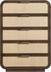 Windsor Natural Cane And Solid Wood Chest in Brown - 66072Brown-CH