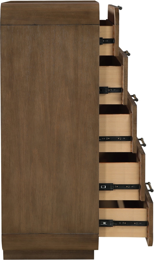 Windsor Natural Cane And Solid Wood Chest in Brown - 66072Brown-CH