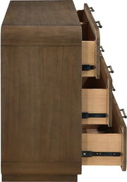 Windsor Natural Cane And Solid Wood Dresser in Brown - 66072Brown-D