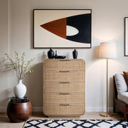 Windsor Solid Wood Chest in Natural - 66072Natural-CH