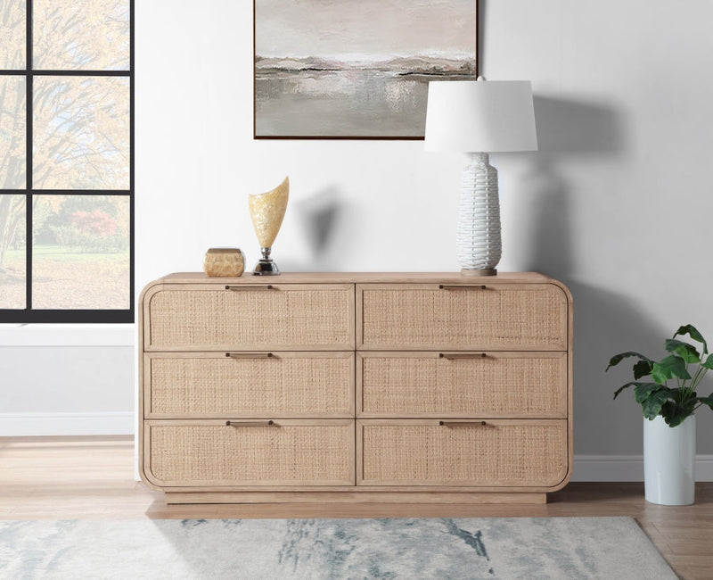 Windsor Solid Wood Dresser in Natural - 66072Natural-D