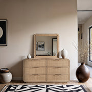 Windsor Solid Wood Mirror in Natural - 66072Natural-M
