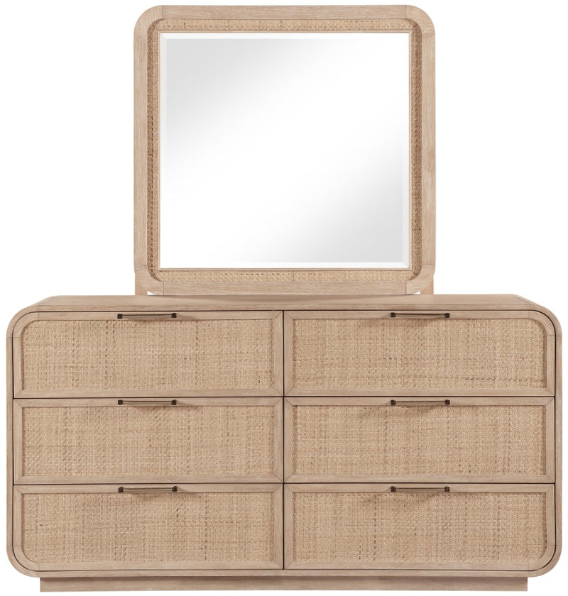 Windsor Solid Wood Mirror in Natural - 66072Natural-M
