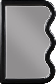 Winnie Poplar Wood Frame Mirror in Black - 441Black-M