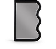 Winnie Poplar Wood Frame Mirror in Black - 441Black-M