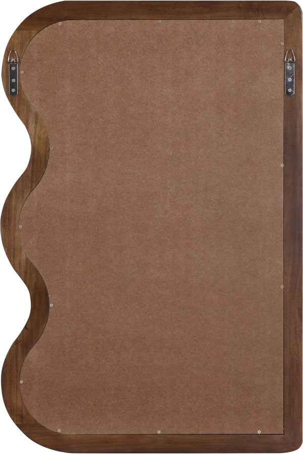 Winnie Poplar Wood Frame Mirror in Brown - 441Brown-M