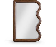 Winnie Poplar Wood Frame Mirror in Brown - 441Brown-M